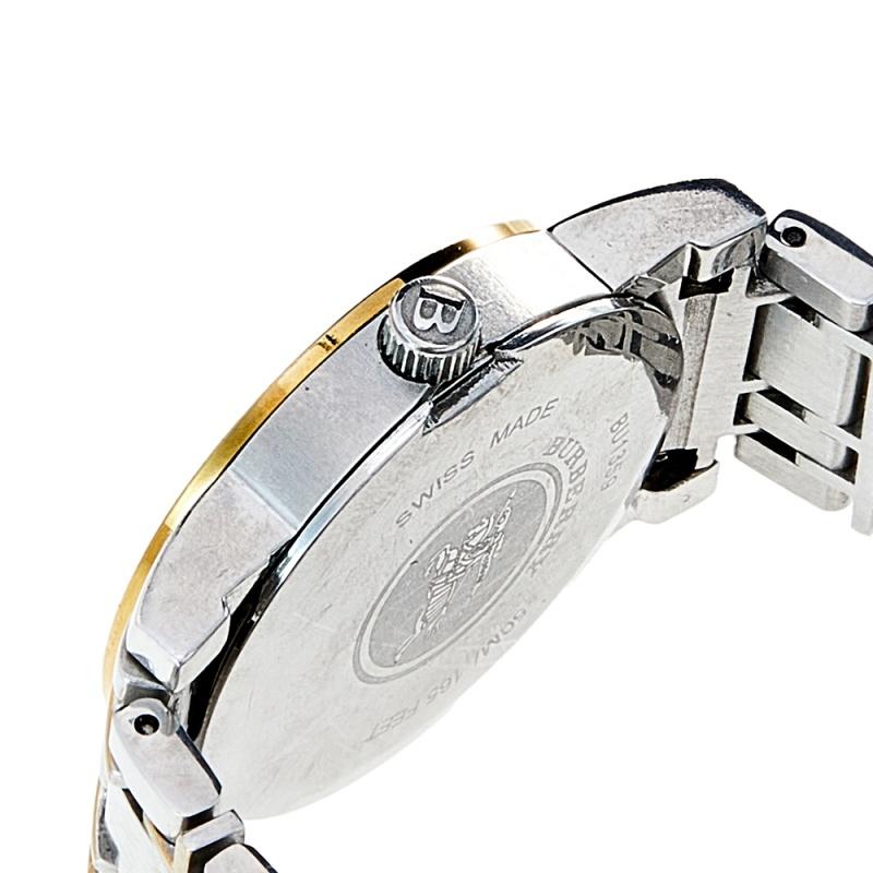 burberry silver watch