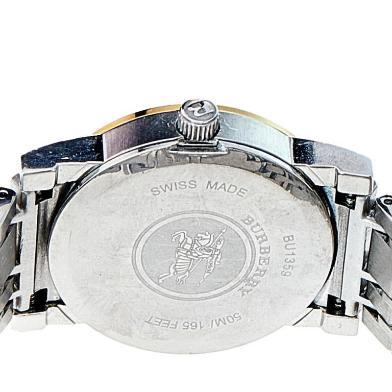 Burberry Silver Two Tone Stainless Steel Heritage BU1359  display picture 2