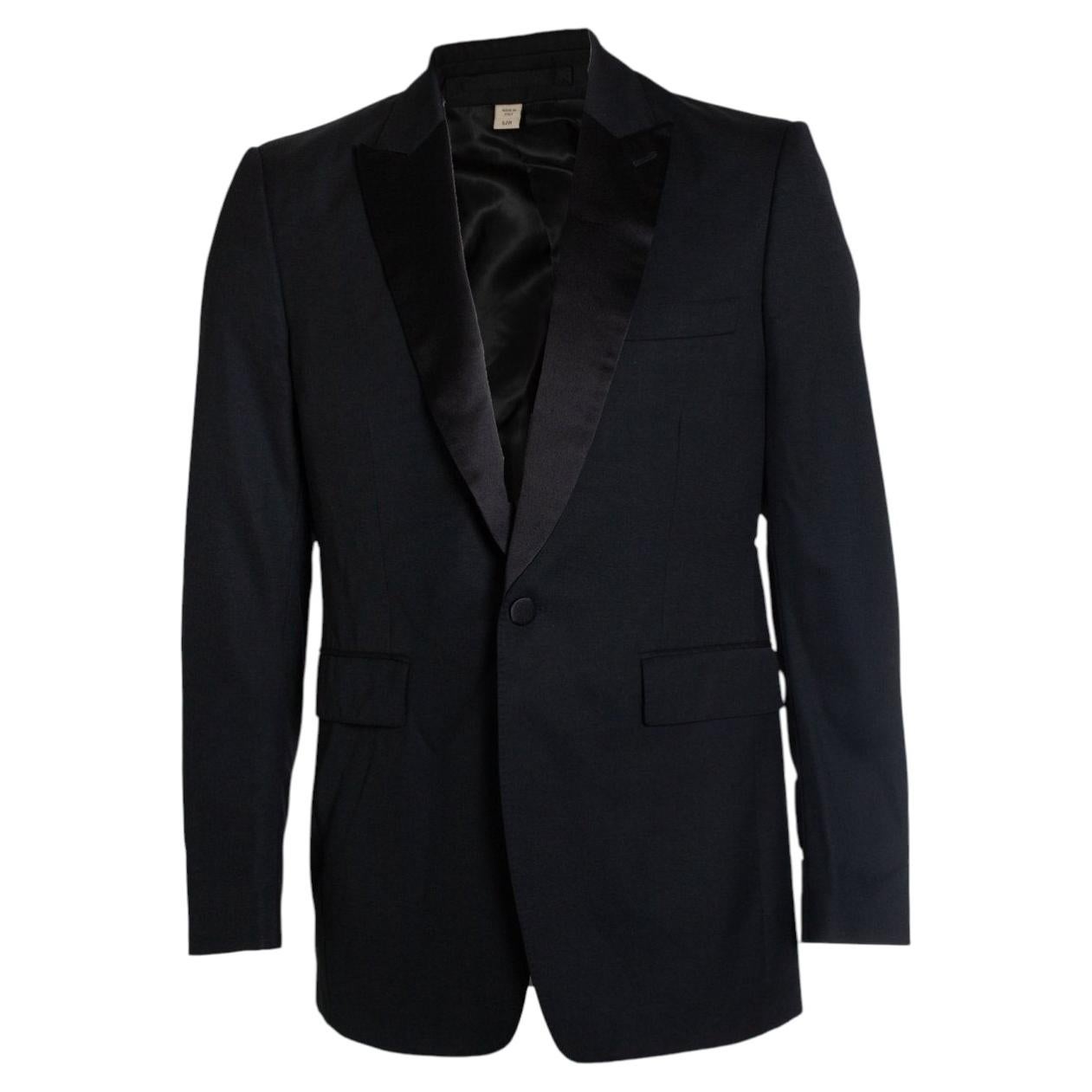 Burberry, Single breasted silk and wool blazer