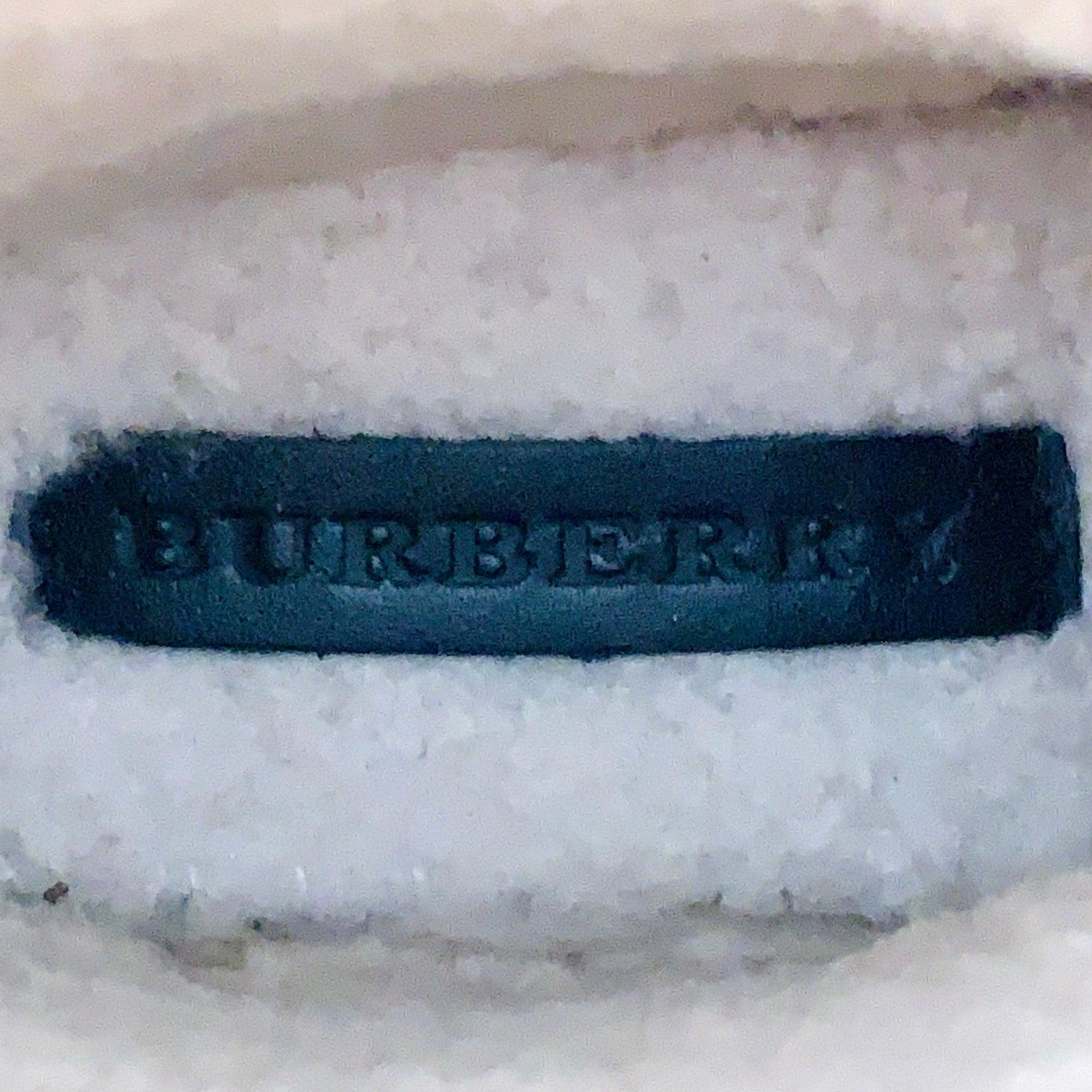 BURBERRY Talla 10 Botas de lluvia negras de caucho forradas de piel de oveja en venta 2