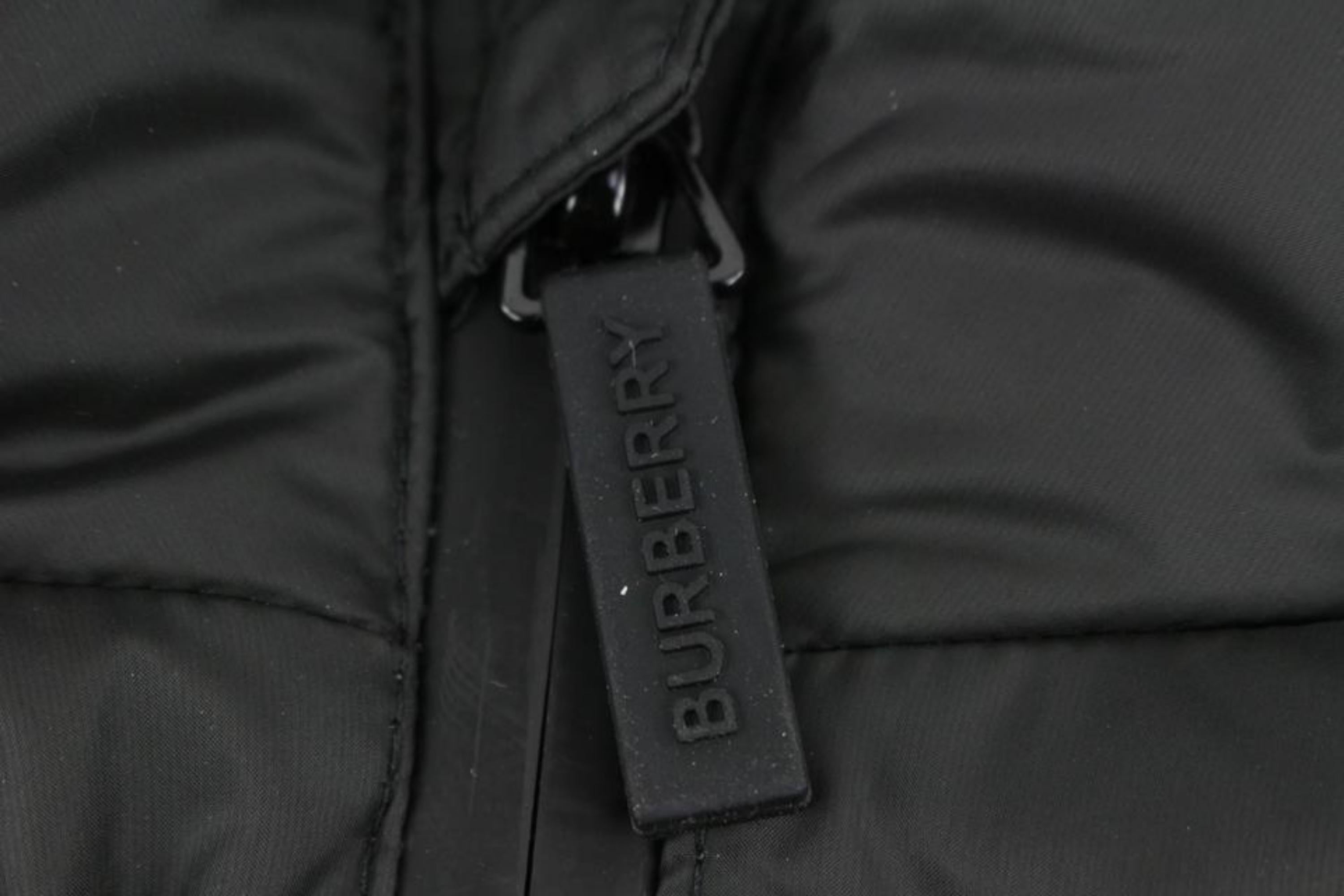 Burberry Size 18M 18 Months Black Logo Puffer Suit Snow Suit 120B34 For Sale 5