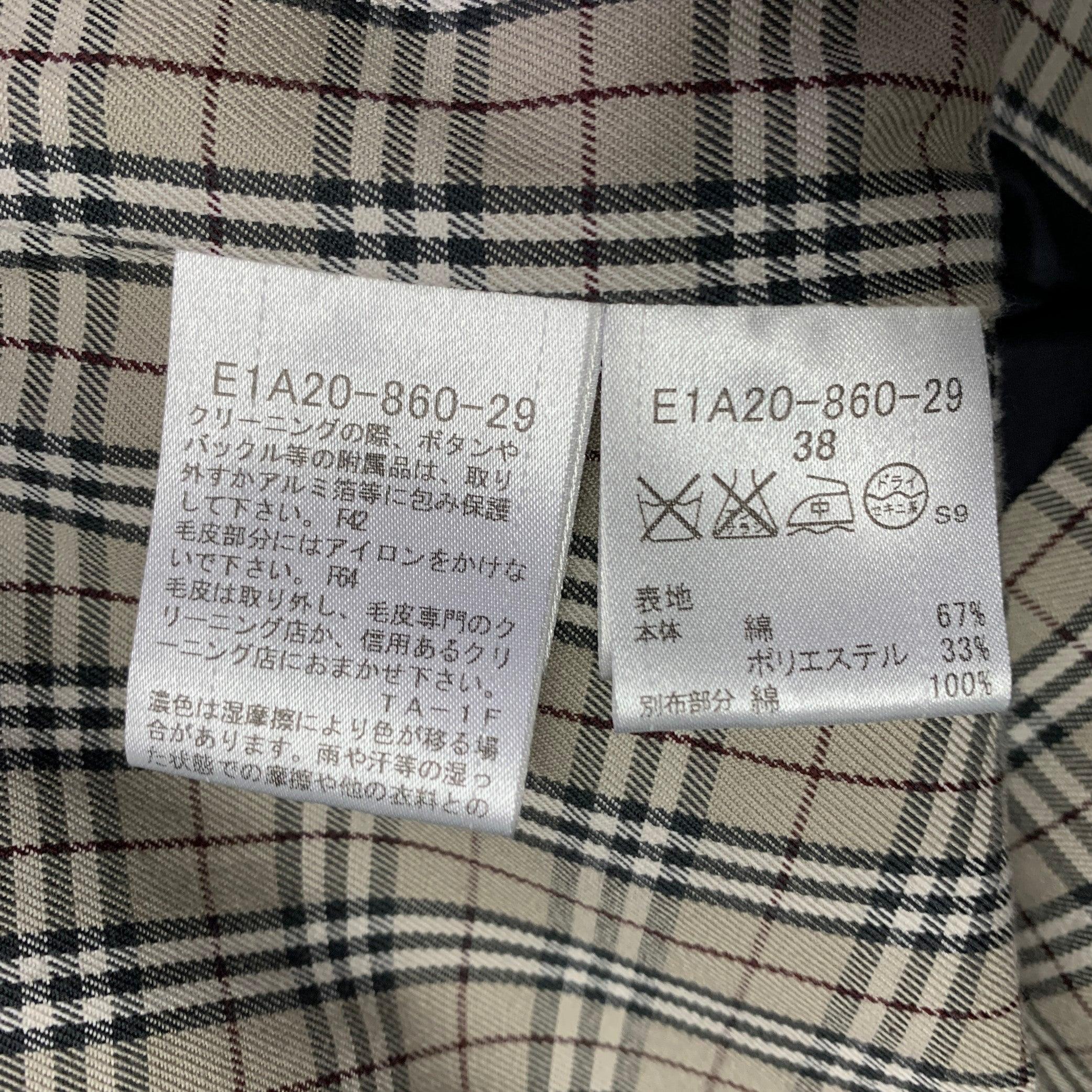 BURBERRY Abrigo Trench con Cinturón de Mezcla de Algodón Azul Marino Talla 2 en venta 3