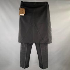 BURBERRY Size 32 Black Mohair / Wool Zip Fly Dress Pants