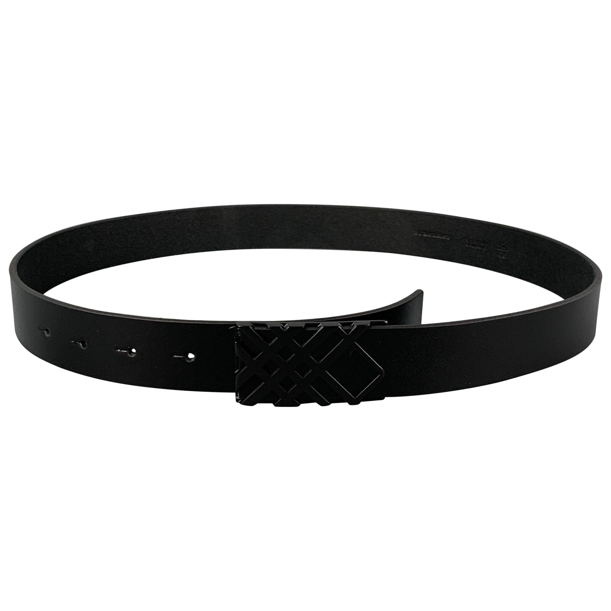 Cintura in pelle nera BURBERRY taglia 35