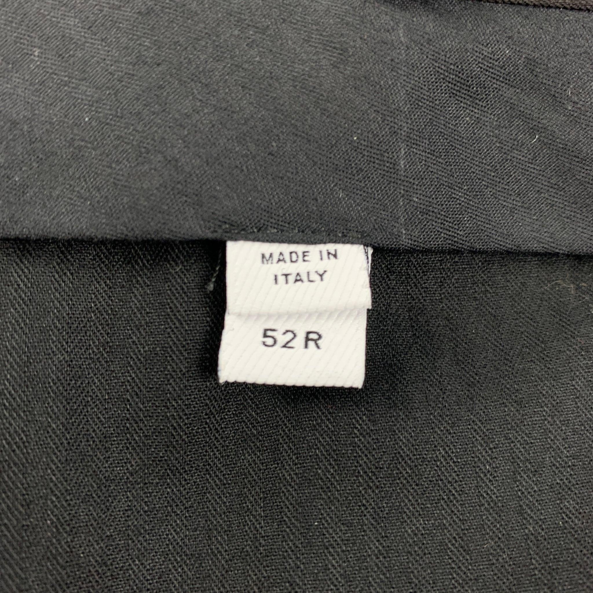 BURBERRY Size 36 Black Embellishment Mohair Wool Tuxedo Dress Pants For Sale 1