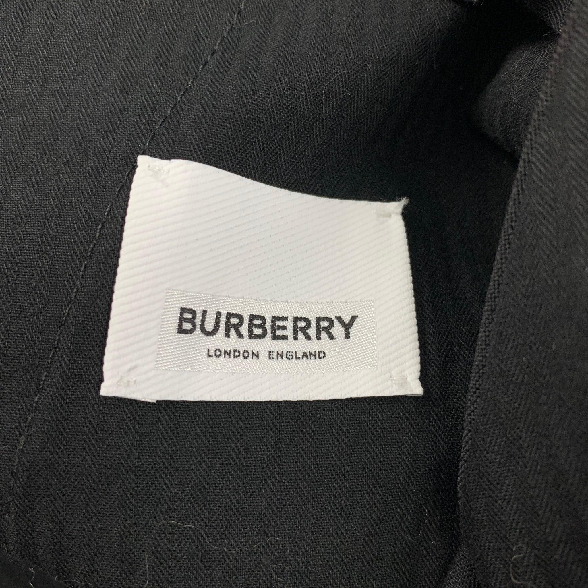 Burberry Size 36 Black Embellishment Mohair Wool Tuxedo Dress Pants en vente 2