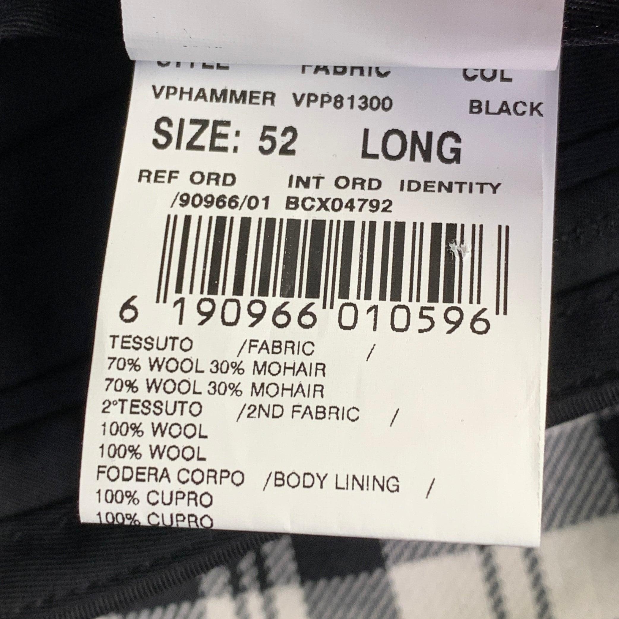 BURBERRY Größe 36 Schwarz Weiß Kariert Wolle Mohair Side Tabs Tapered Dress Pants im Angebot 3
