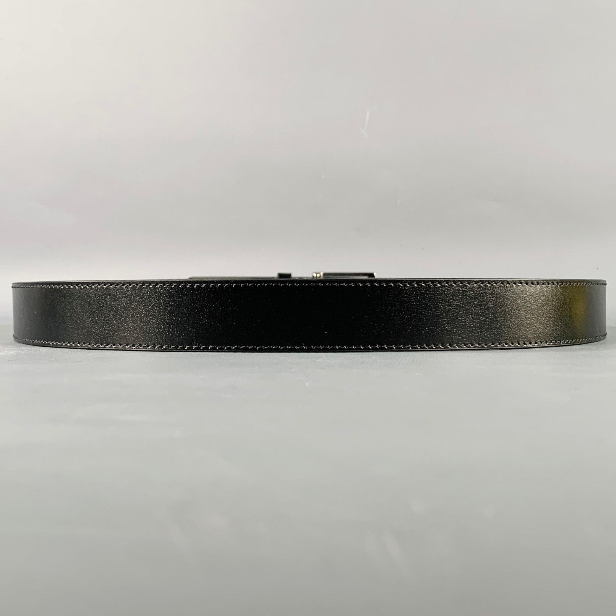 Men's BURBERRY Size 38 Black Leather Belt