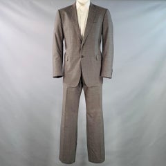 BURBERRY Anzug Größe 46 Regular Grau Schurwolle Notch Revers