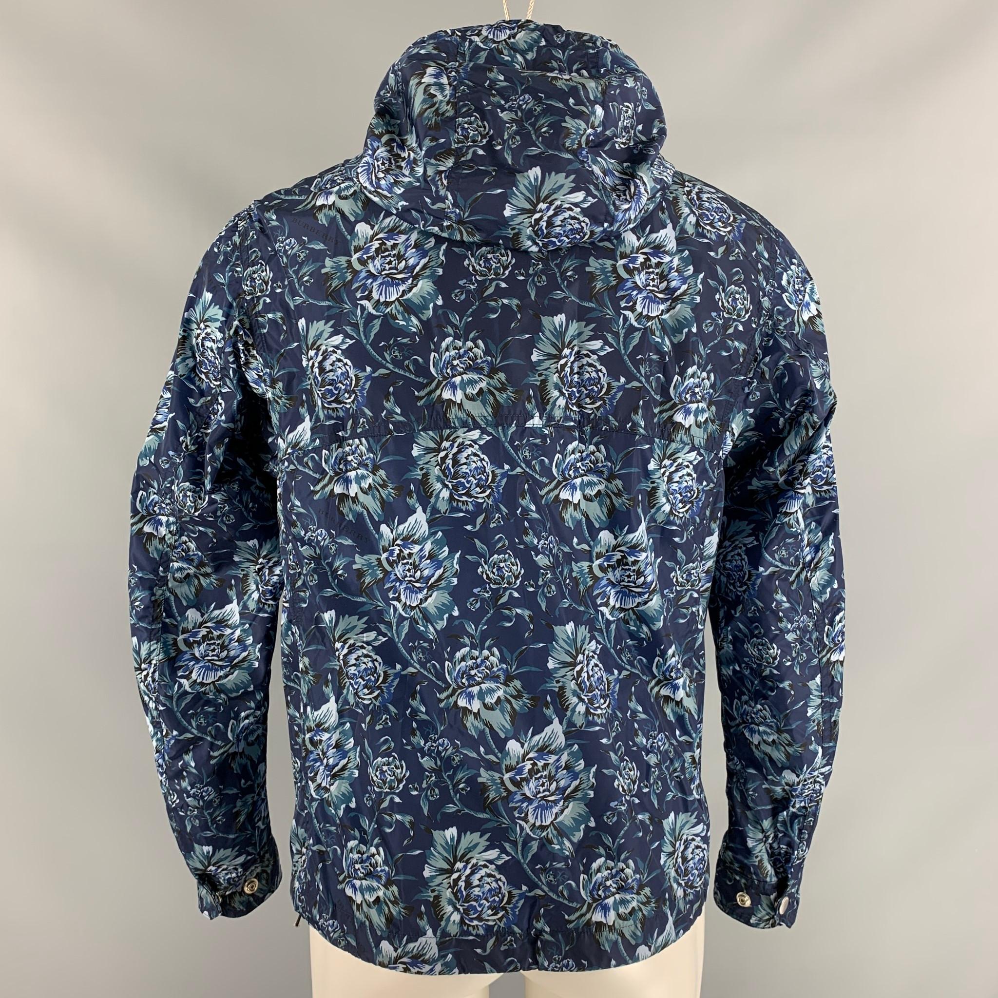 burberry windbreaker blue