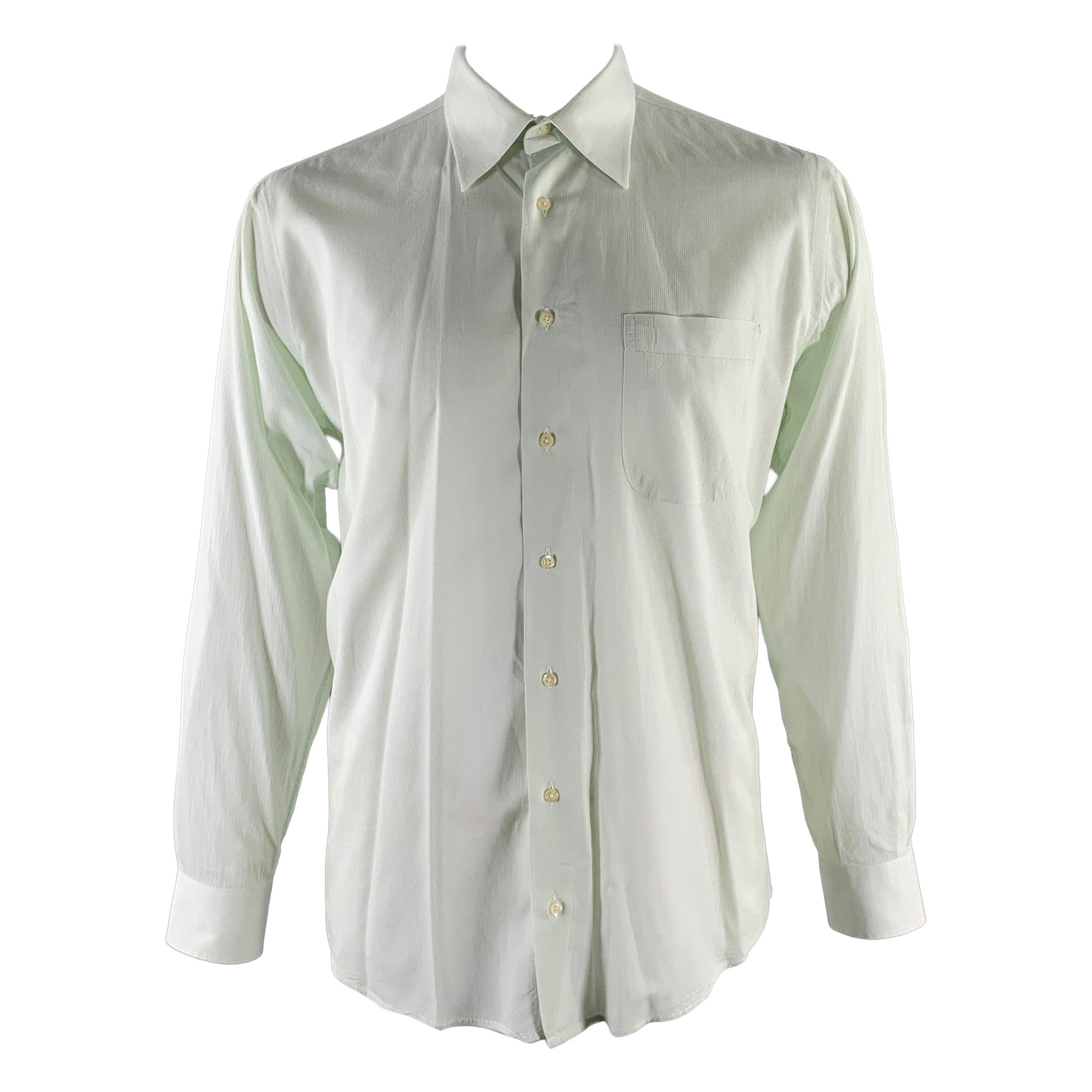 Burberry Taglia XL Greene & Greene Greene & Greene, camicia a maniche lunghe in cotone con collo a punta