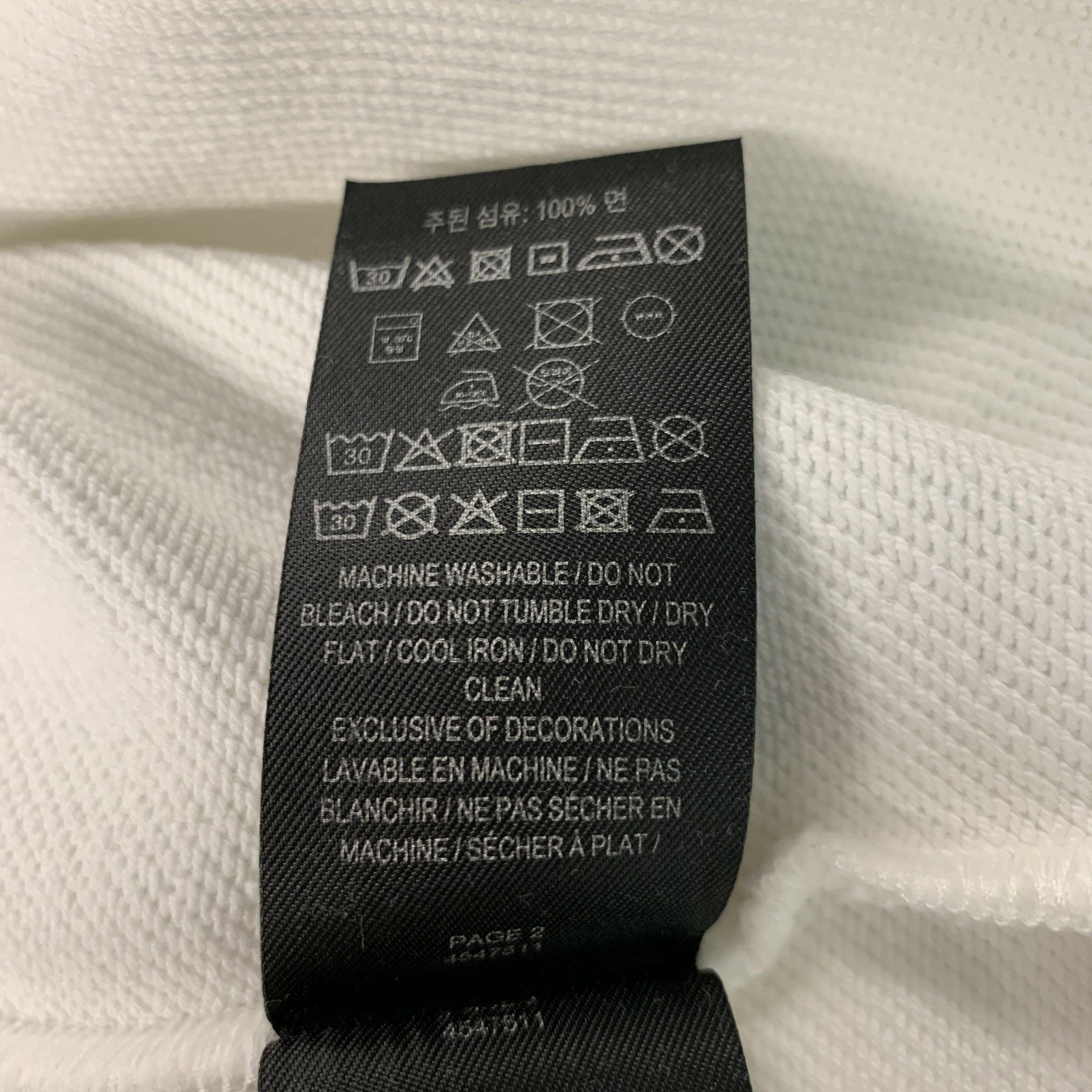 BURBERRY Größe XL Weißes Sweatshirt aus massiver Baumwolle in Kurzform im Angebot 4