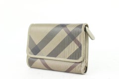 Burberry Smoke Nova Check Compact Wallet 71bur630
