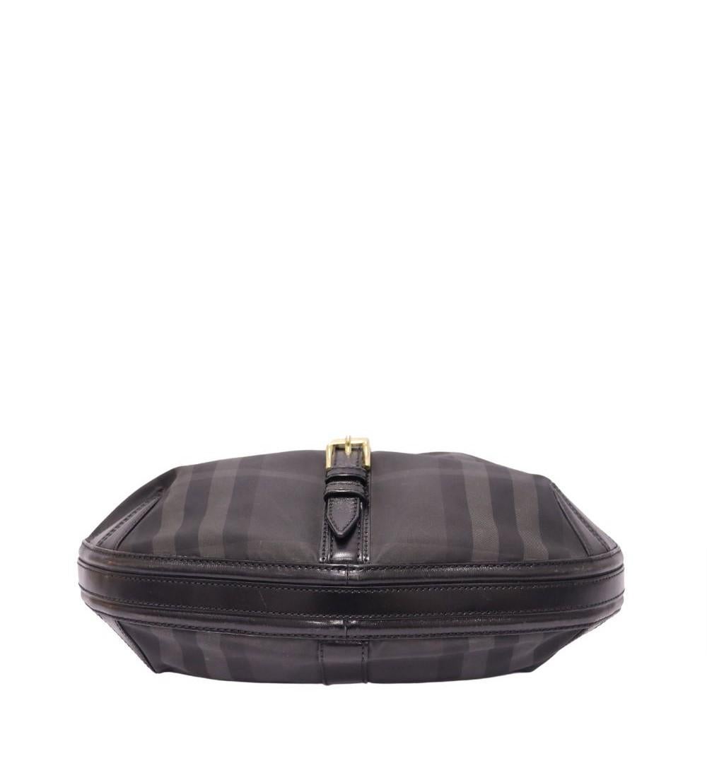 Burberry Smoked Check Hobo Bag In Fair Condition For Sale In Amman, JO