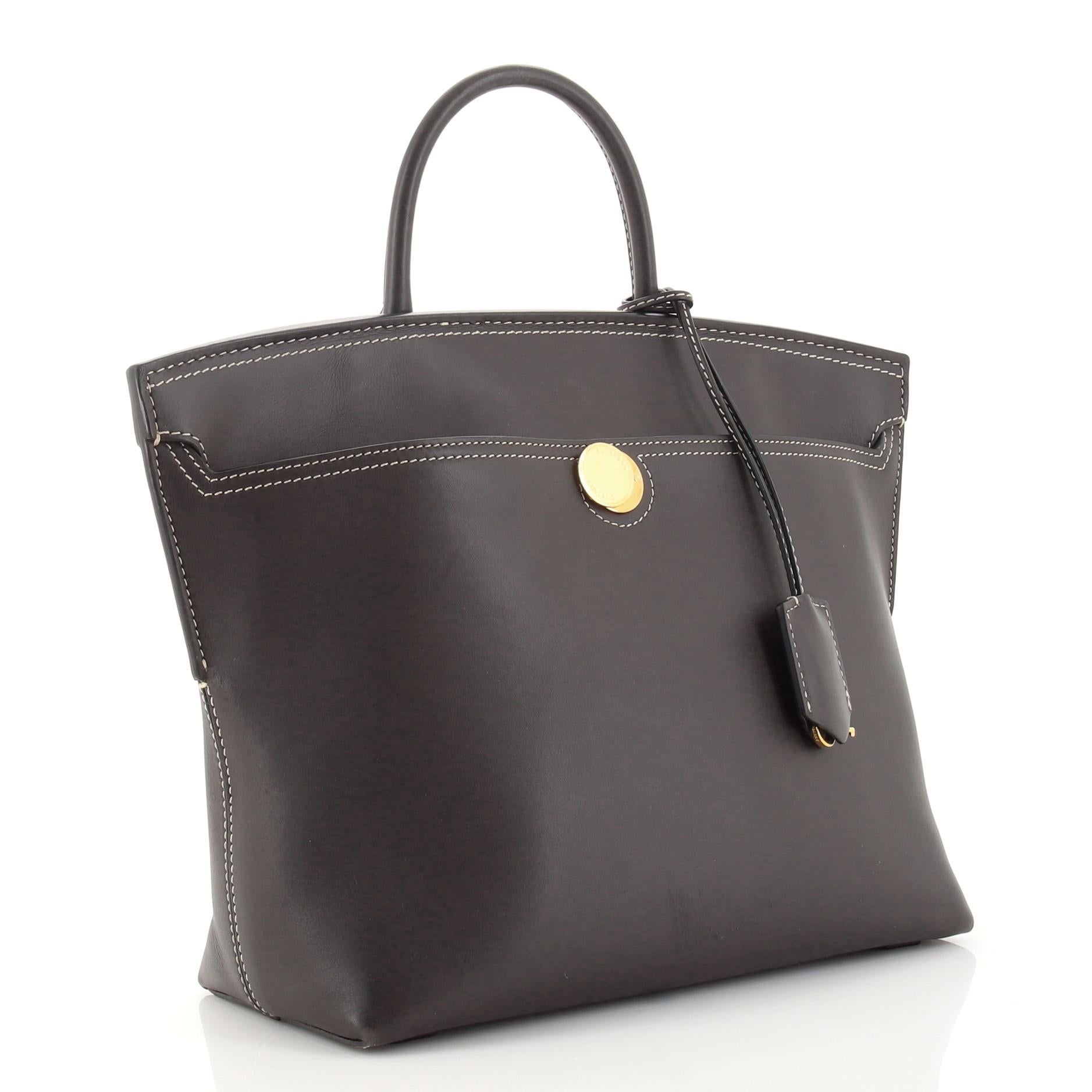Burberry Society Top Handle Bag Leather at 1stDibs burberry