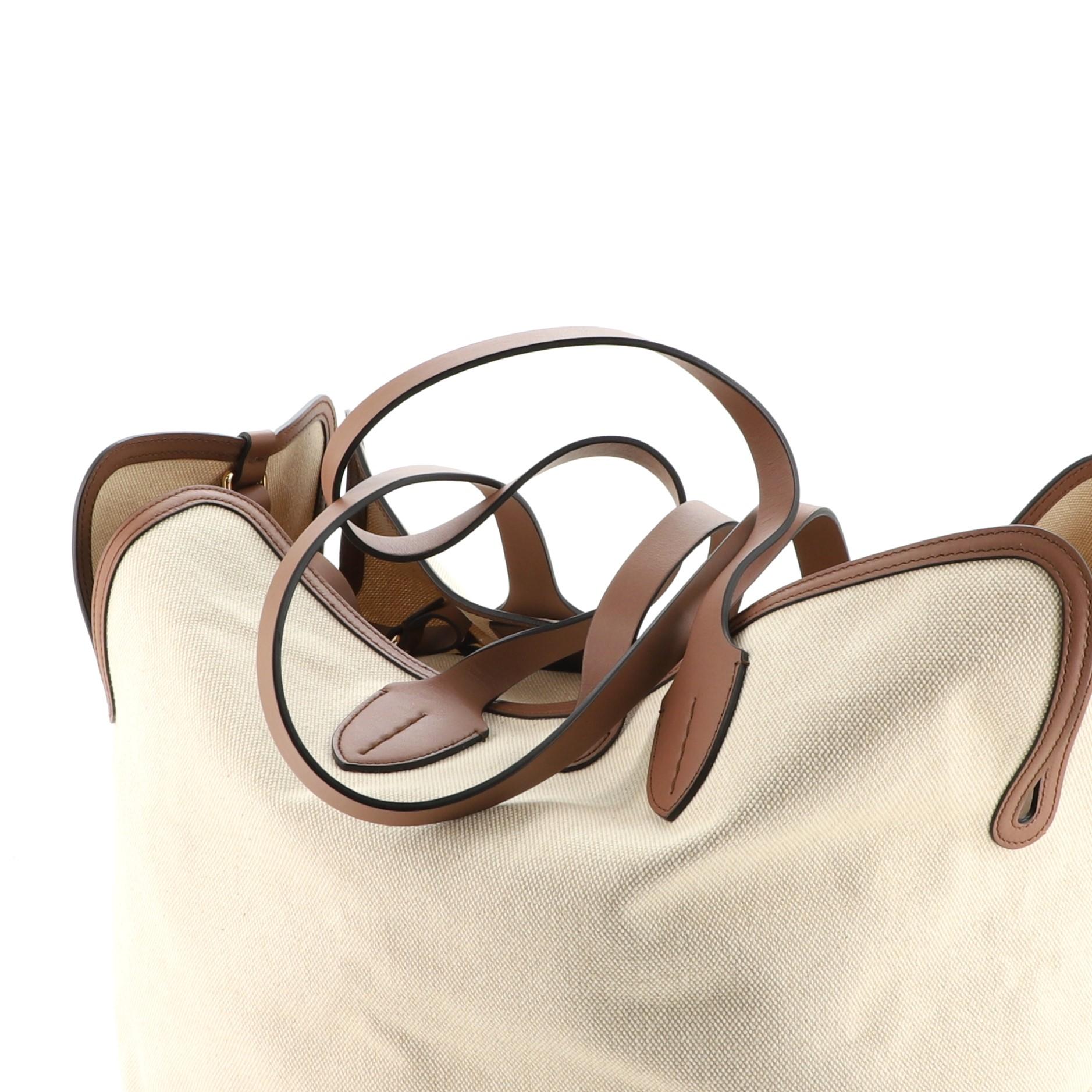 Burberry Soft Belt Tasche Canvas mit Leder Groß 1