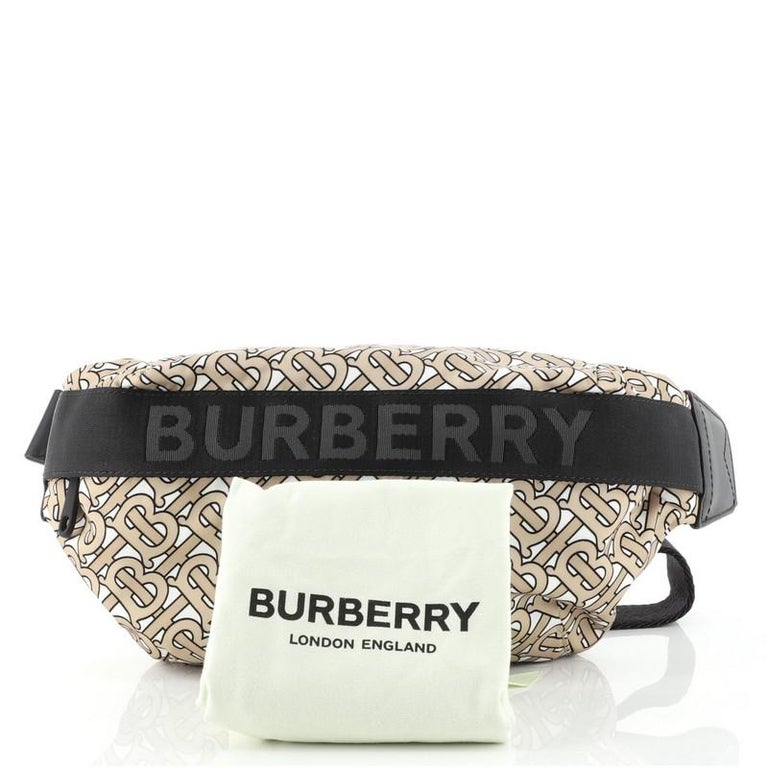 Burberry Sonny Belt Bag TB Monogram Nylon at 1stDibs