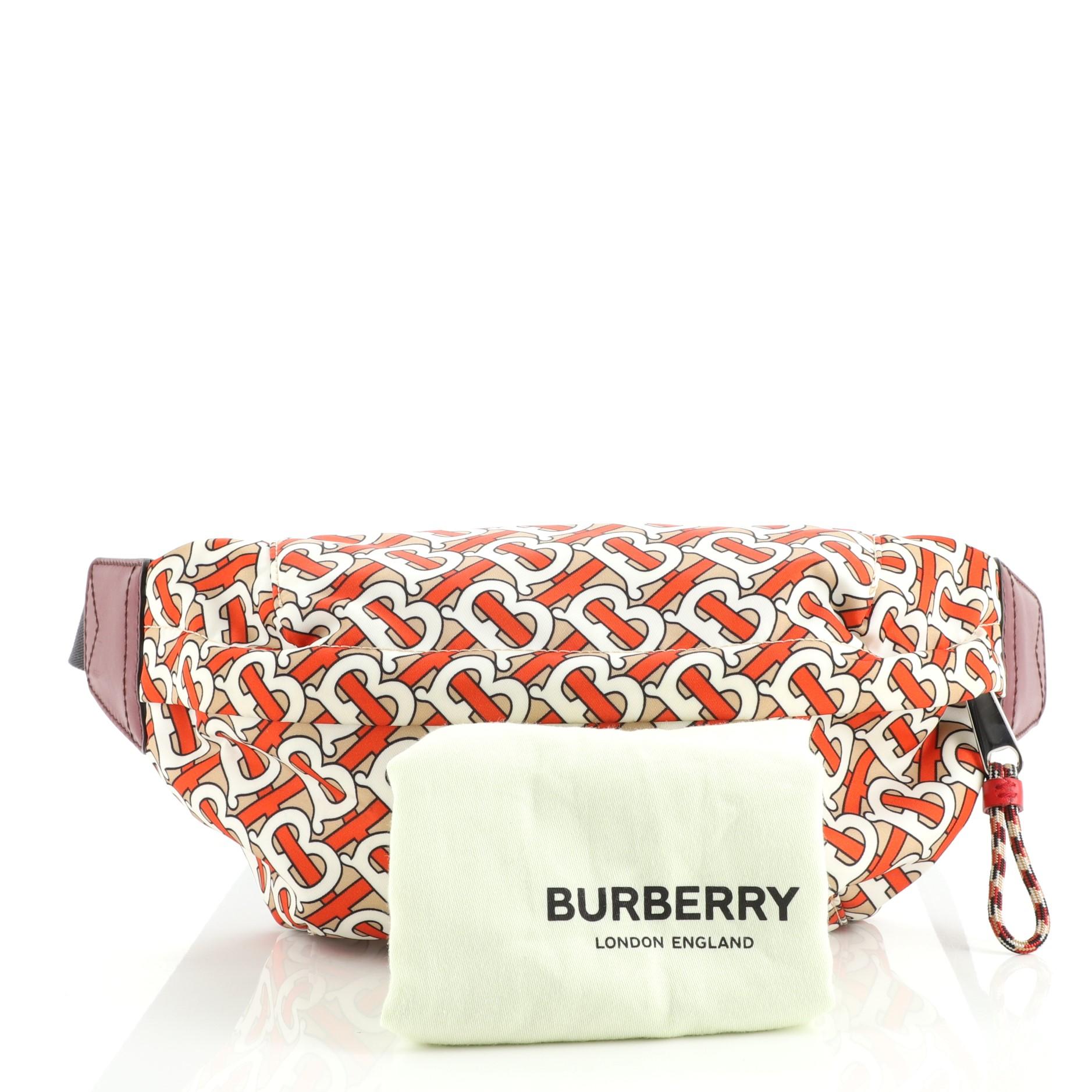 Burberry Sonny Belt Bag TB Monogram Nylon at 1stDibs