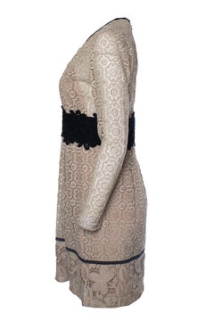 Burberry, SS16 Cocktail midi dress in beige lace
