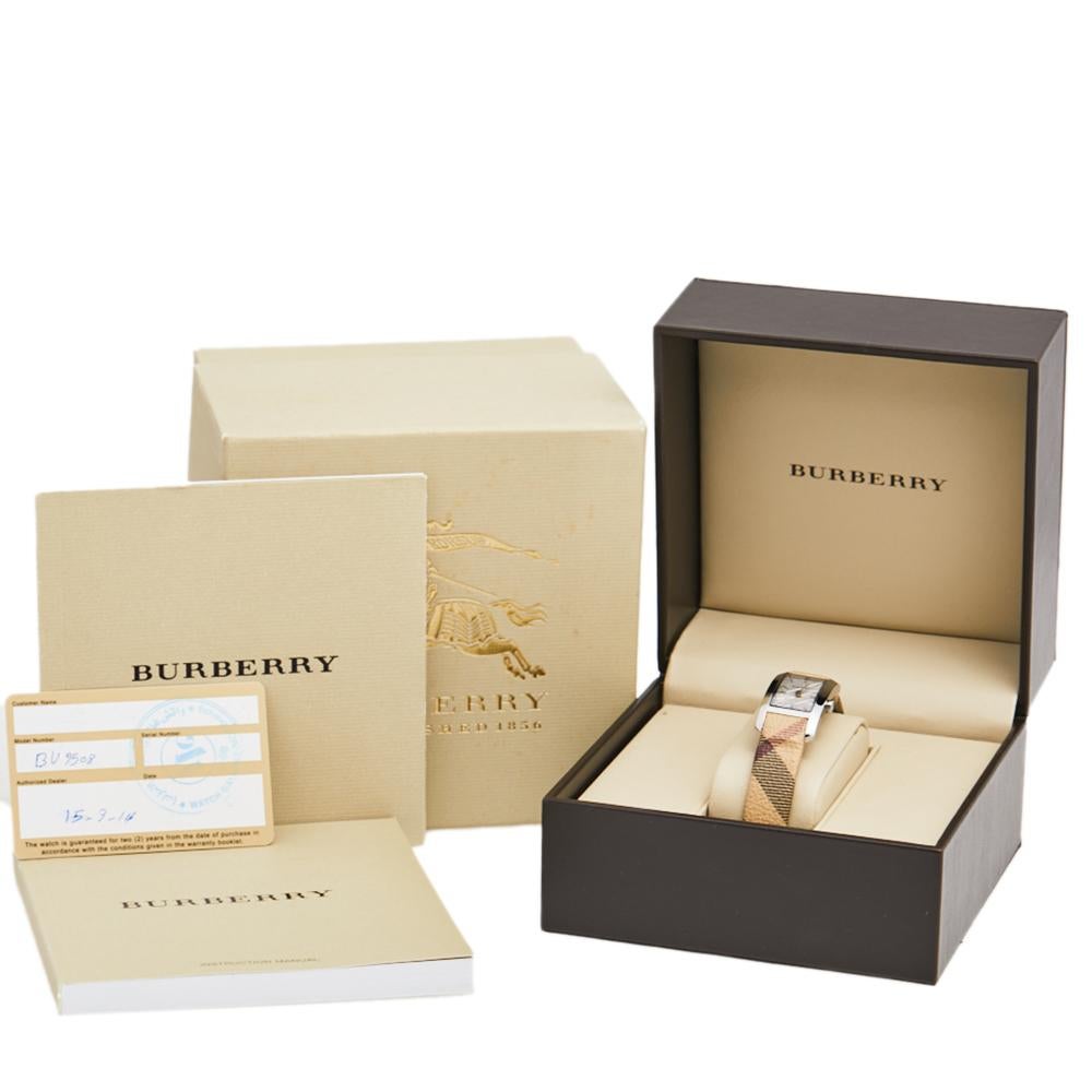Burberry Stainless Steel Leather The Pioneer BU9508 Women's Wristwatch 20MM 1
