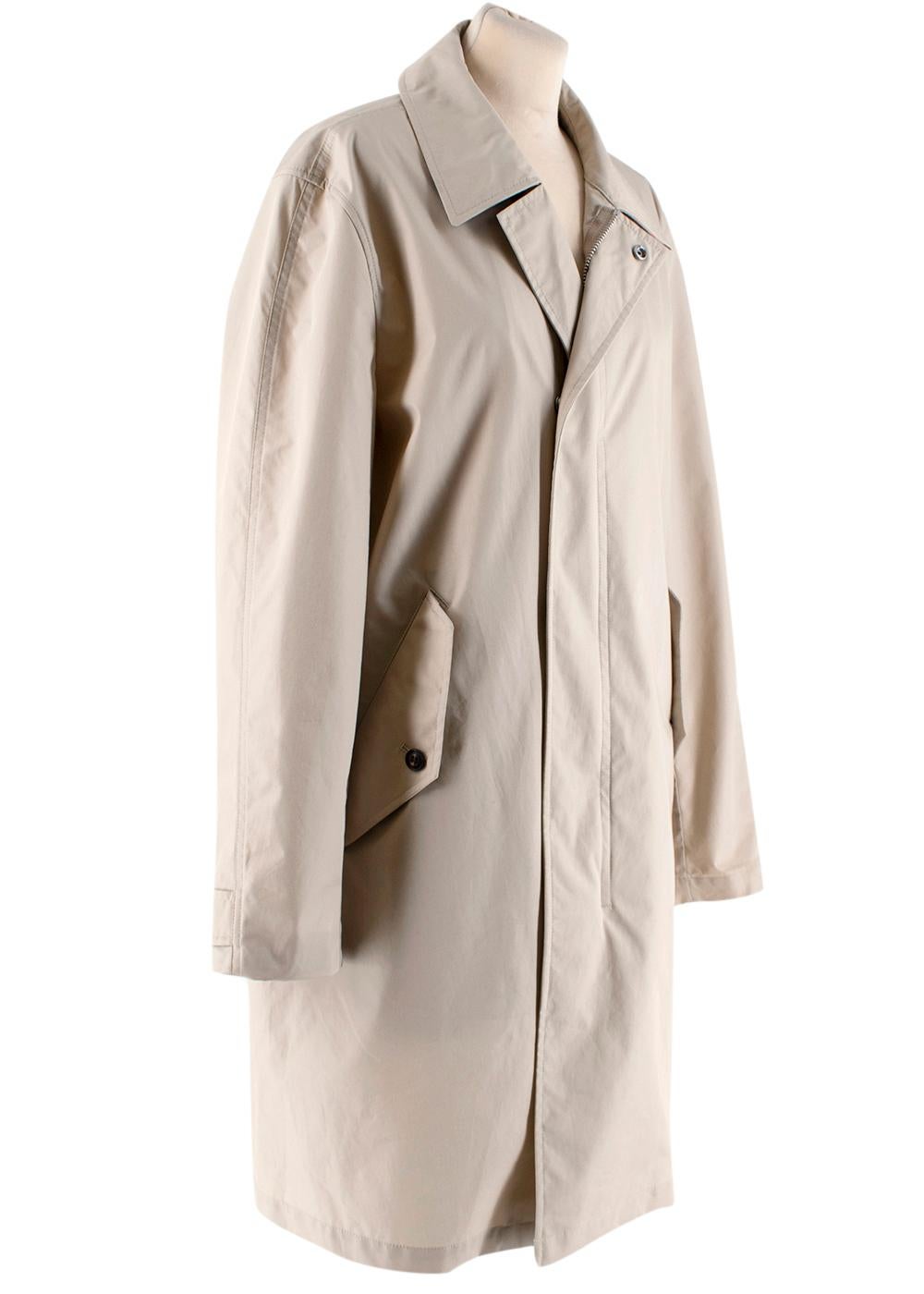 Burberry Stone Zip Trench Coat with 