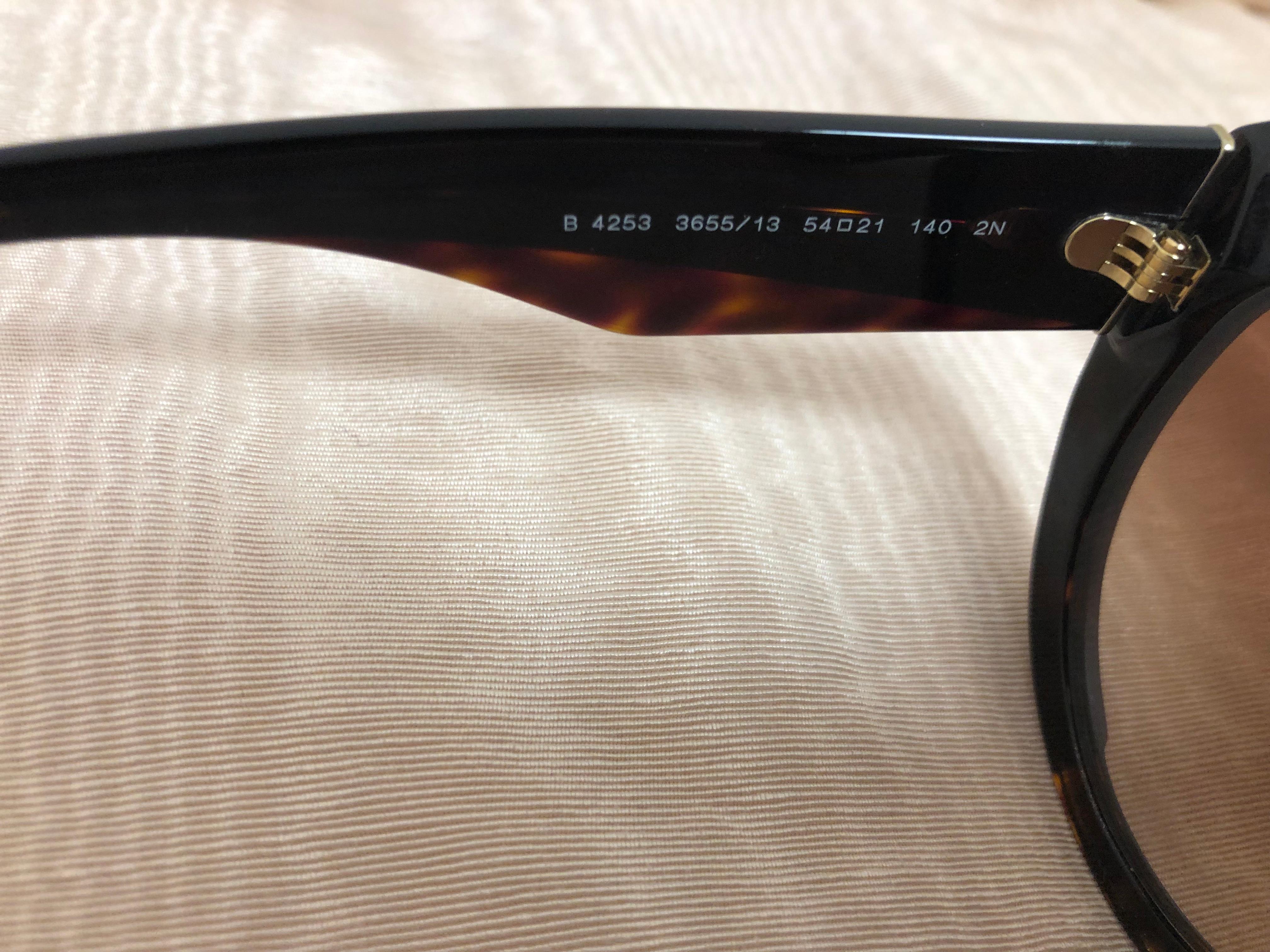 Black Burberry Sunglasses Model #B4253 3655/13 Unisex