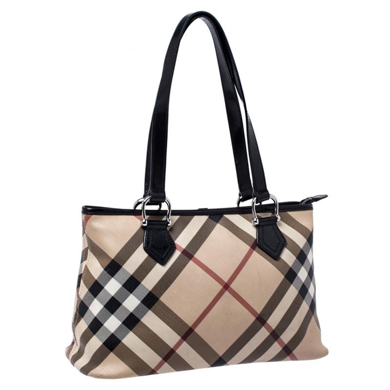 burberry supernova check tote