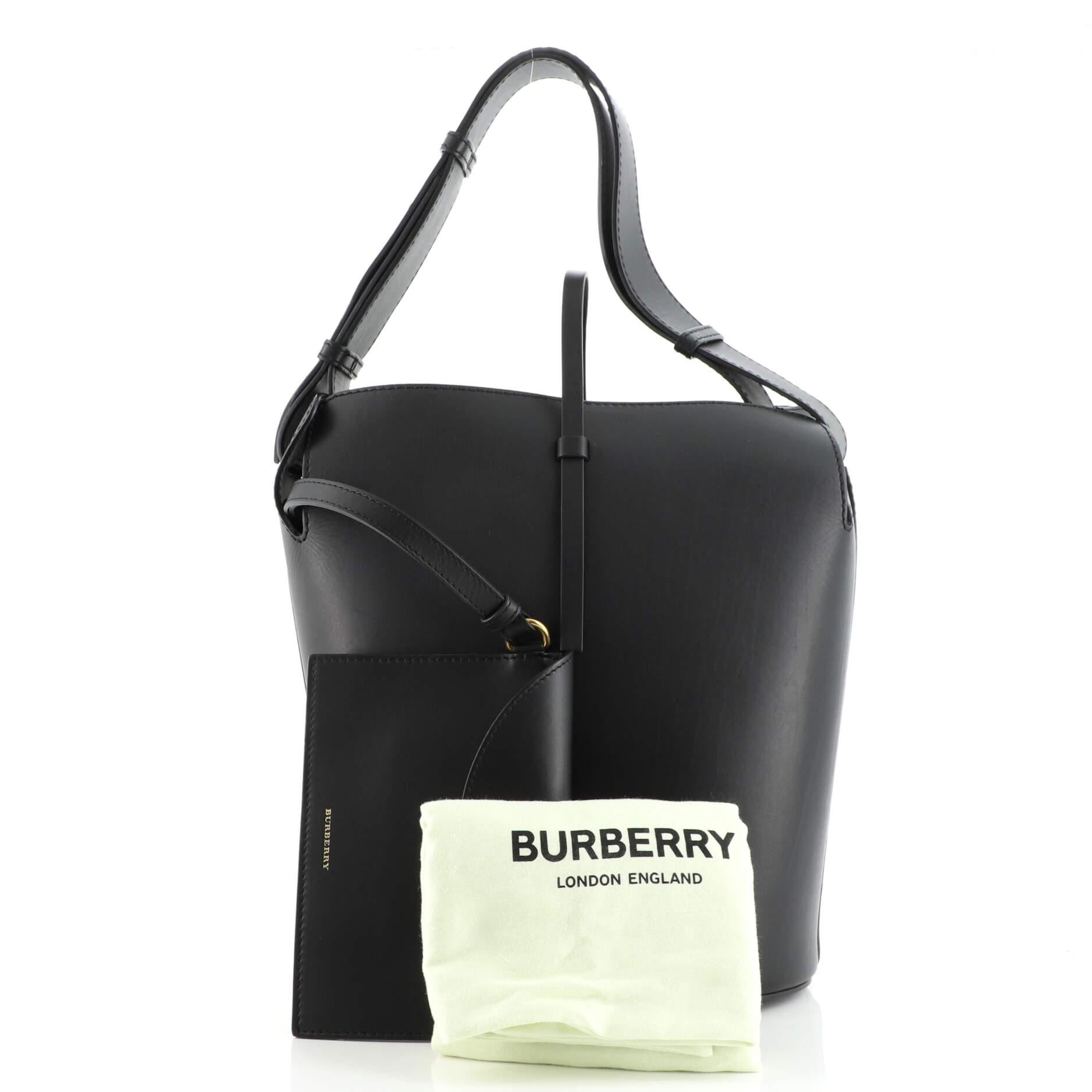Burberry large top bucket bag