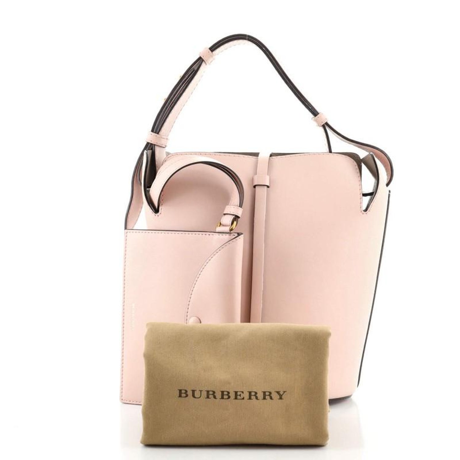 Burberry Supple Bucket Bag Leather Medium at 1stDibs