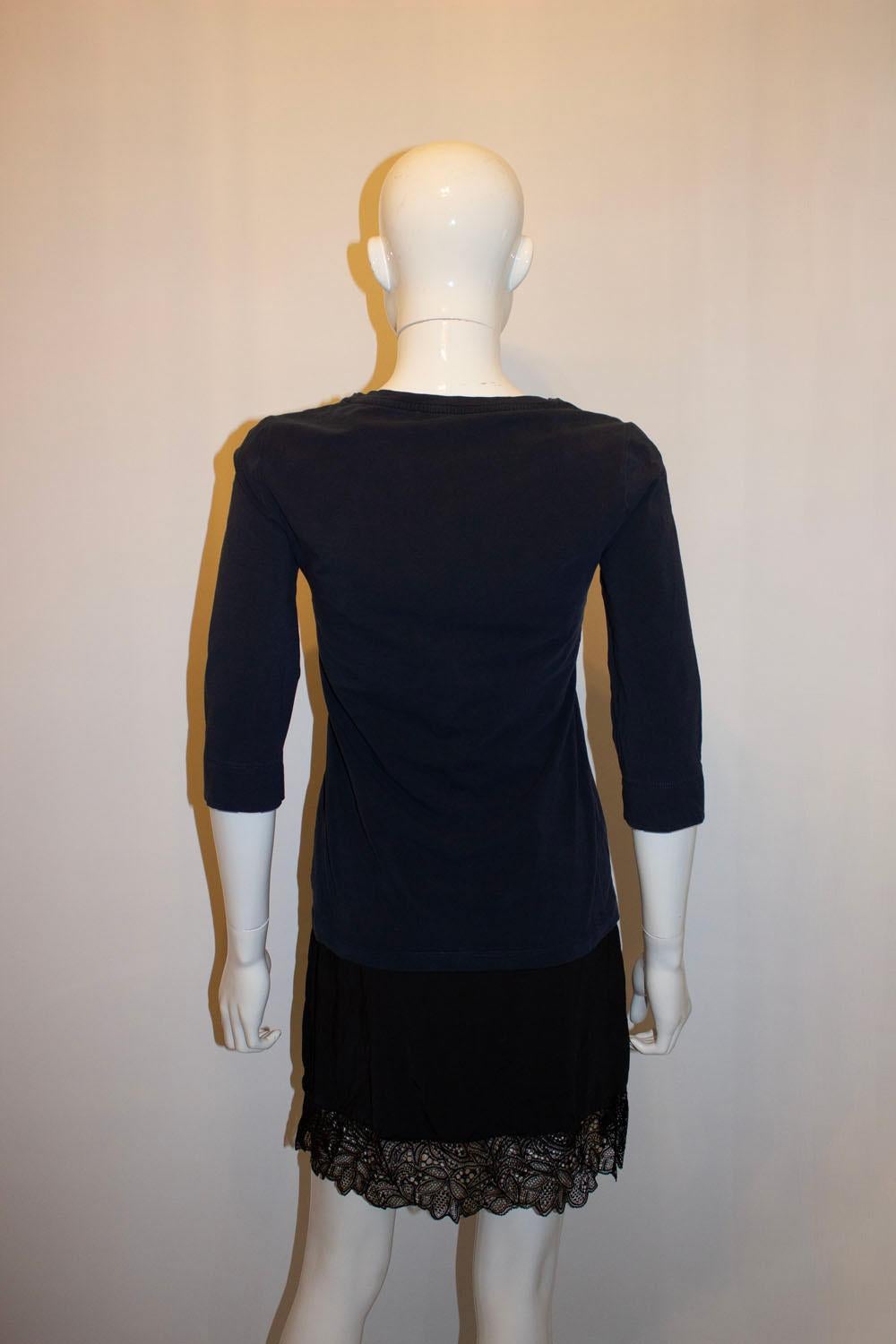 Burberry T Shirt with Decoration on Sleave For Sale 1