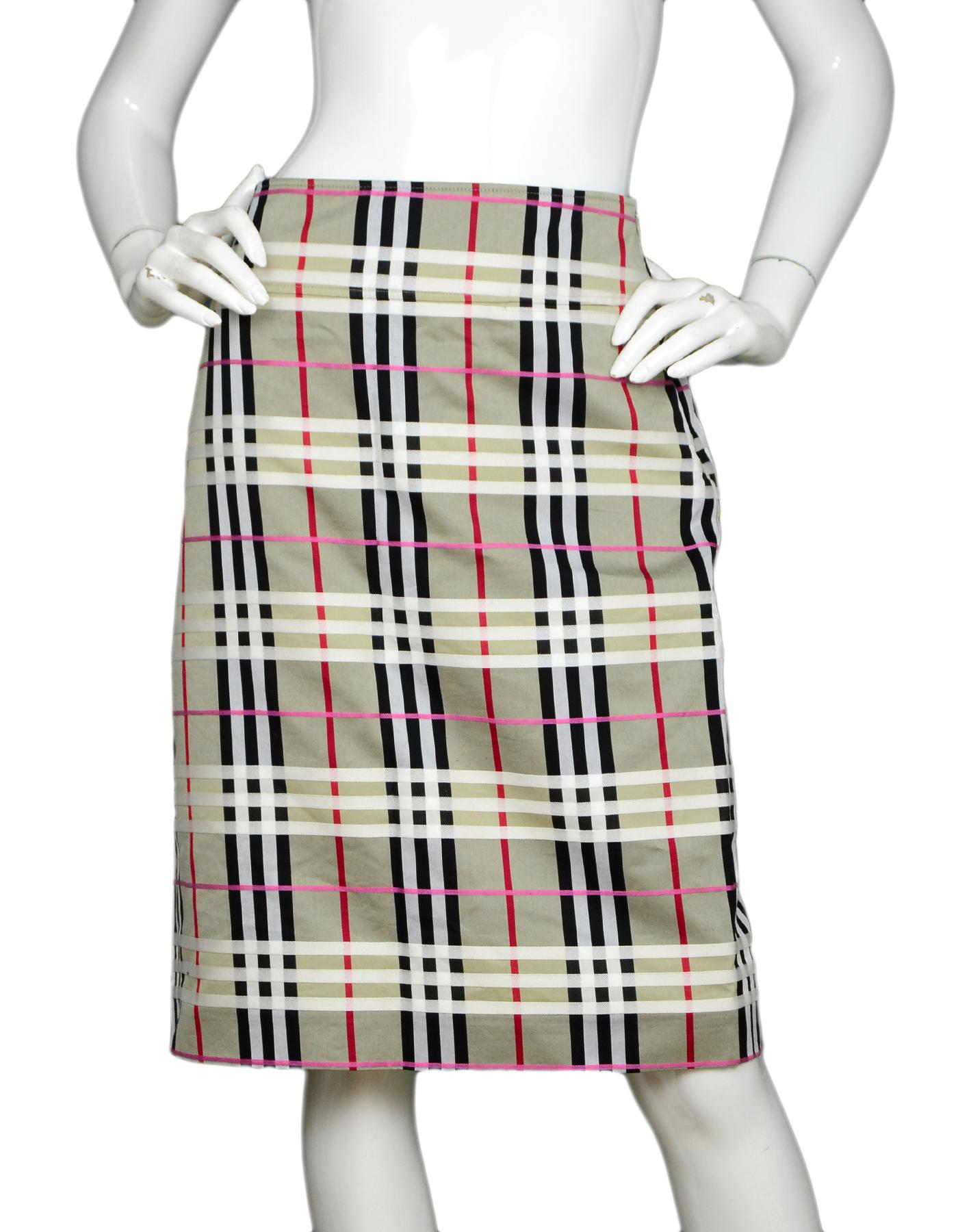 burberry tartan skirt