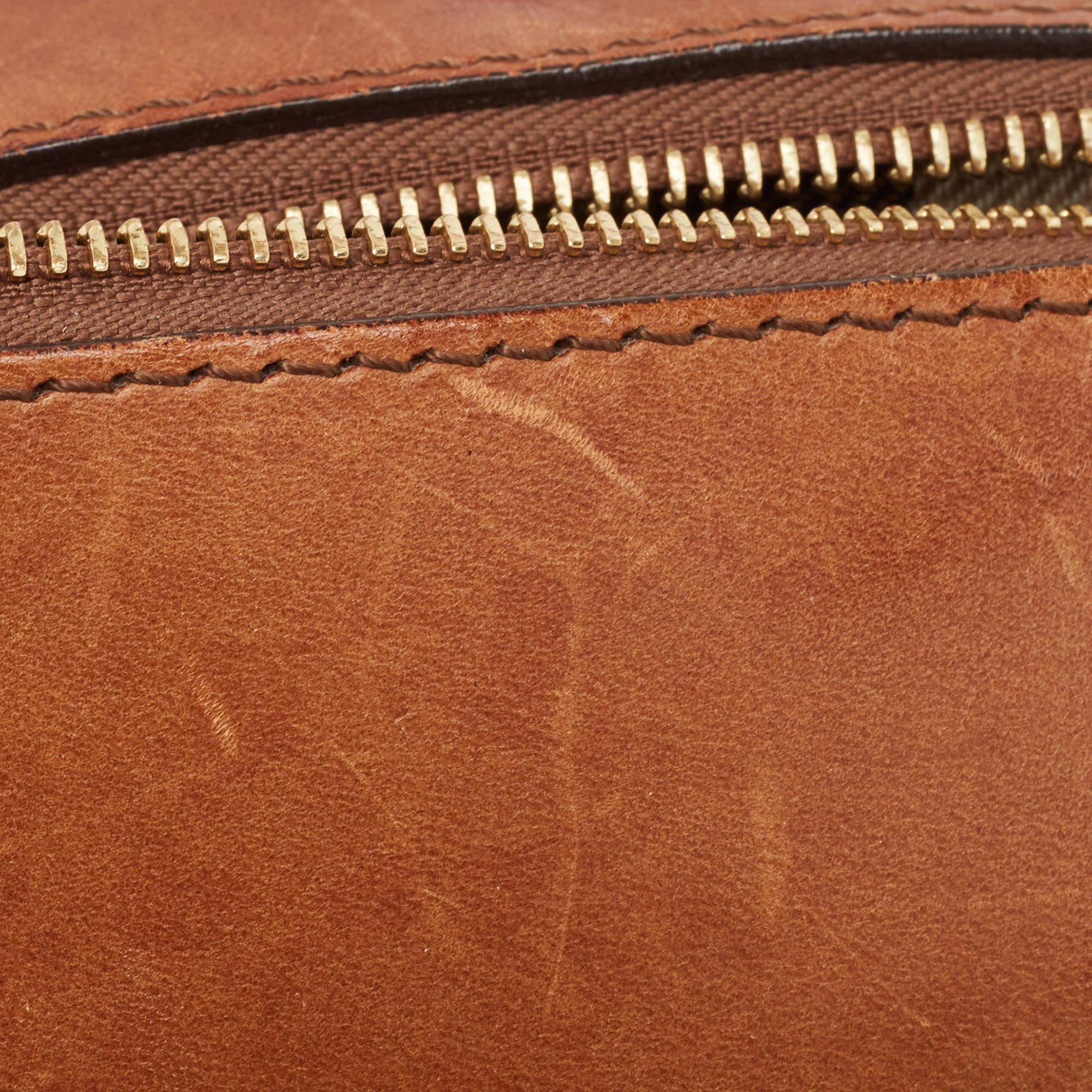 Burberry Tan Leather Medium Alchester Bowler Bag 7