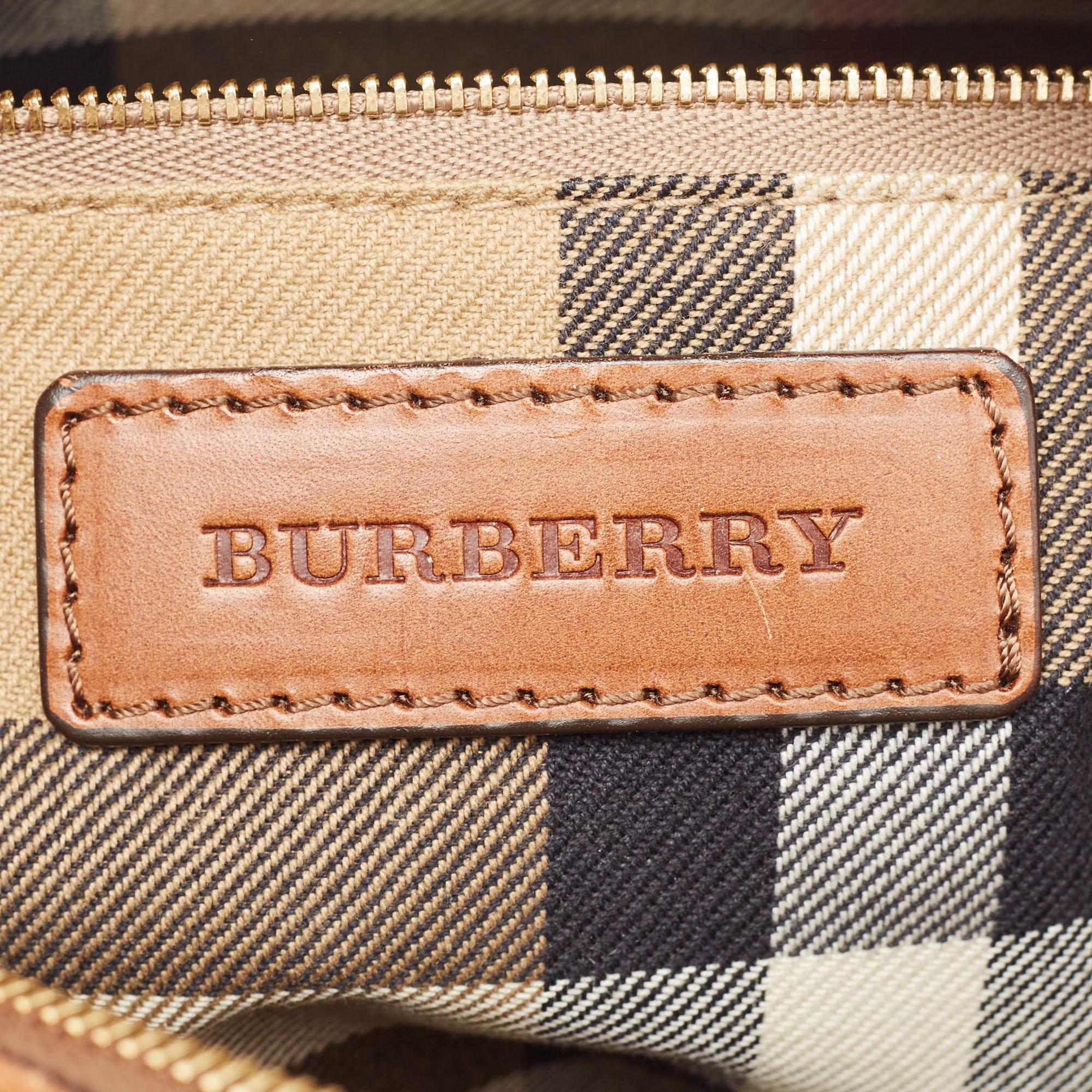 Burberry Tan Leather Medium Alchester Bowler Bag 12