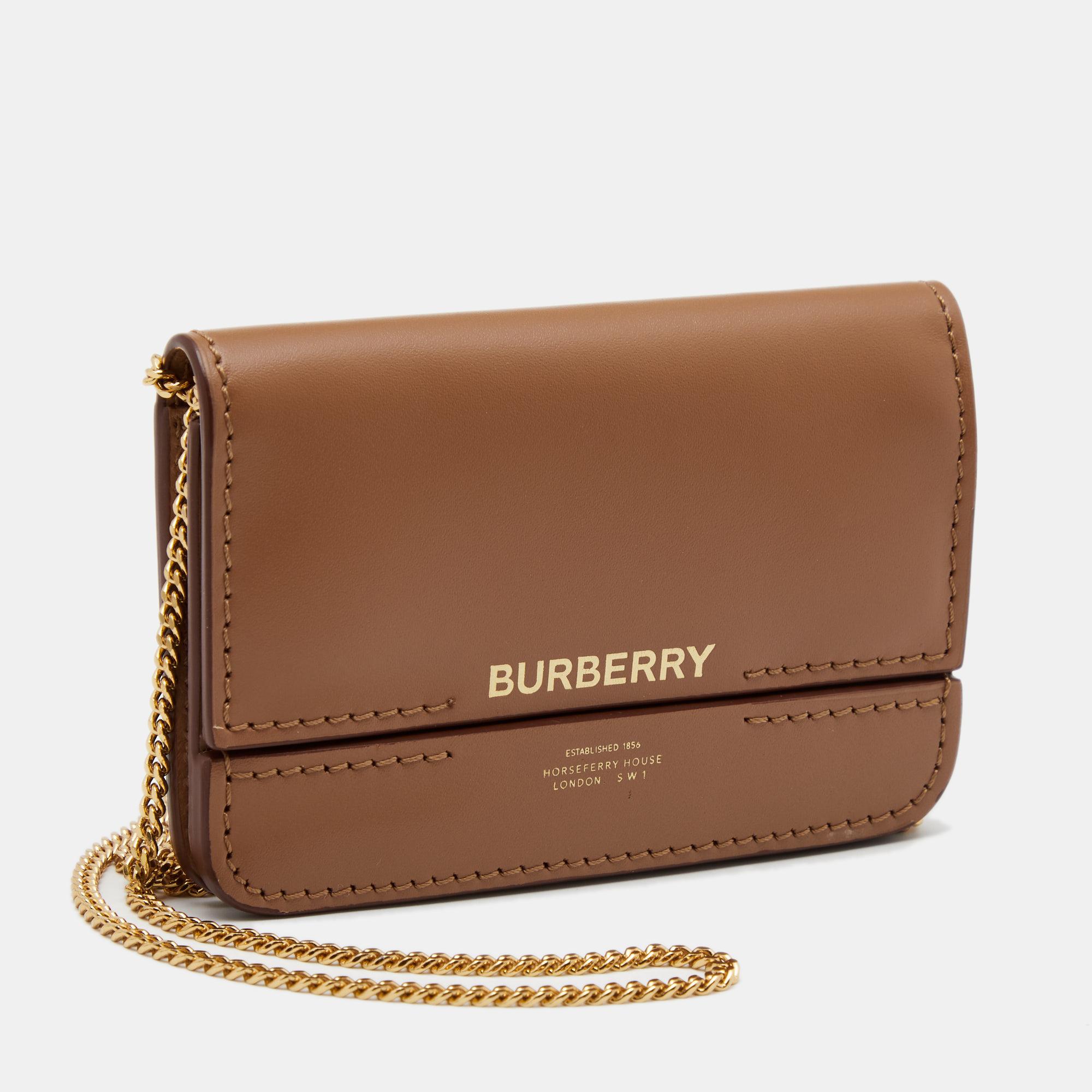 burberry chain card case