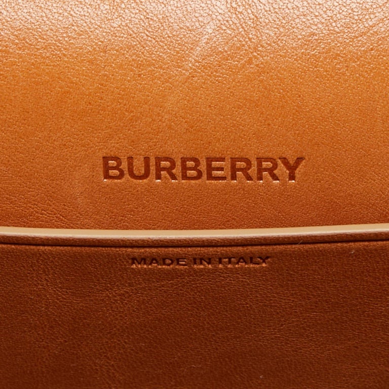 Burberry Tan Leather Small Olympia Shoulder Bag For Sale at 1stDibs