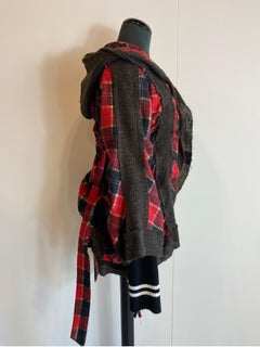 Burberry tartan knit jacket