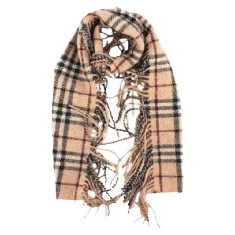 Burberry Tassel Thin Scarf For Sale at 1stDibs
