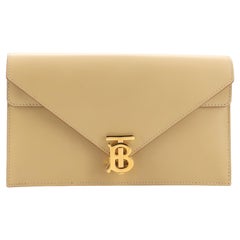 Burberry TB Envelope Clutch Leather Small