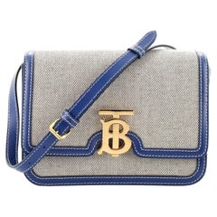 Burberry TB Flap Bag Canvas Small