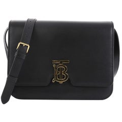Burberry TB Flap Bag Leather Medium