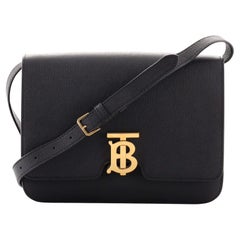 Burberry TB Flap Bag Leather Medium