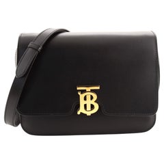 Burberry TB Flap Bag Leather Medium