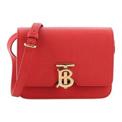 Burberry TB Flap Bag Leather Mini