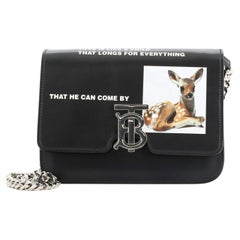 Burberry TB Flap Bag Printed Leather Small