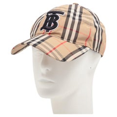 Burberry TB Logo Nova Check Cap Beige