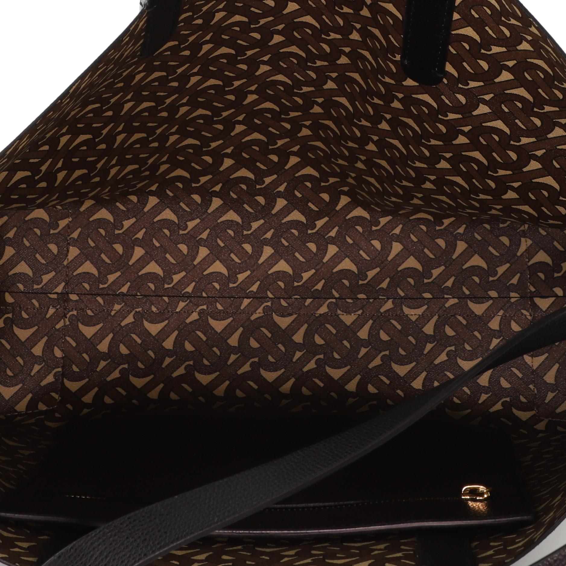 Burberry TB Einkaufstasche aus Leder Groß 1
