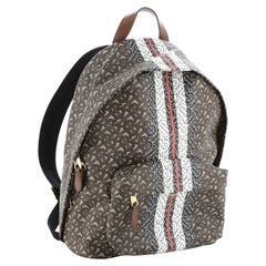 Burberry TB Zip Pocket Backpack Monogram E-Canvas Brown, Print