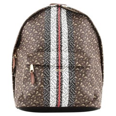Burberry TB Zip Pocket Backpack Monogram E-Canvas Large