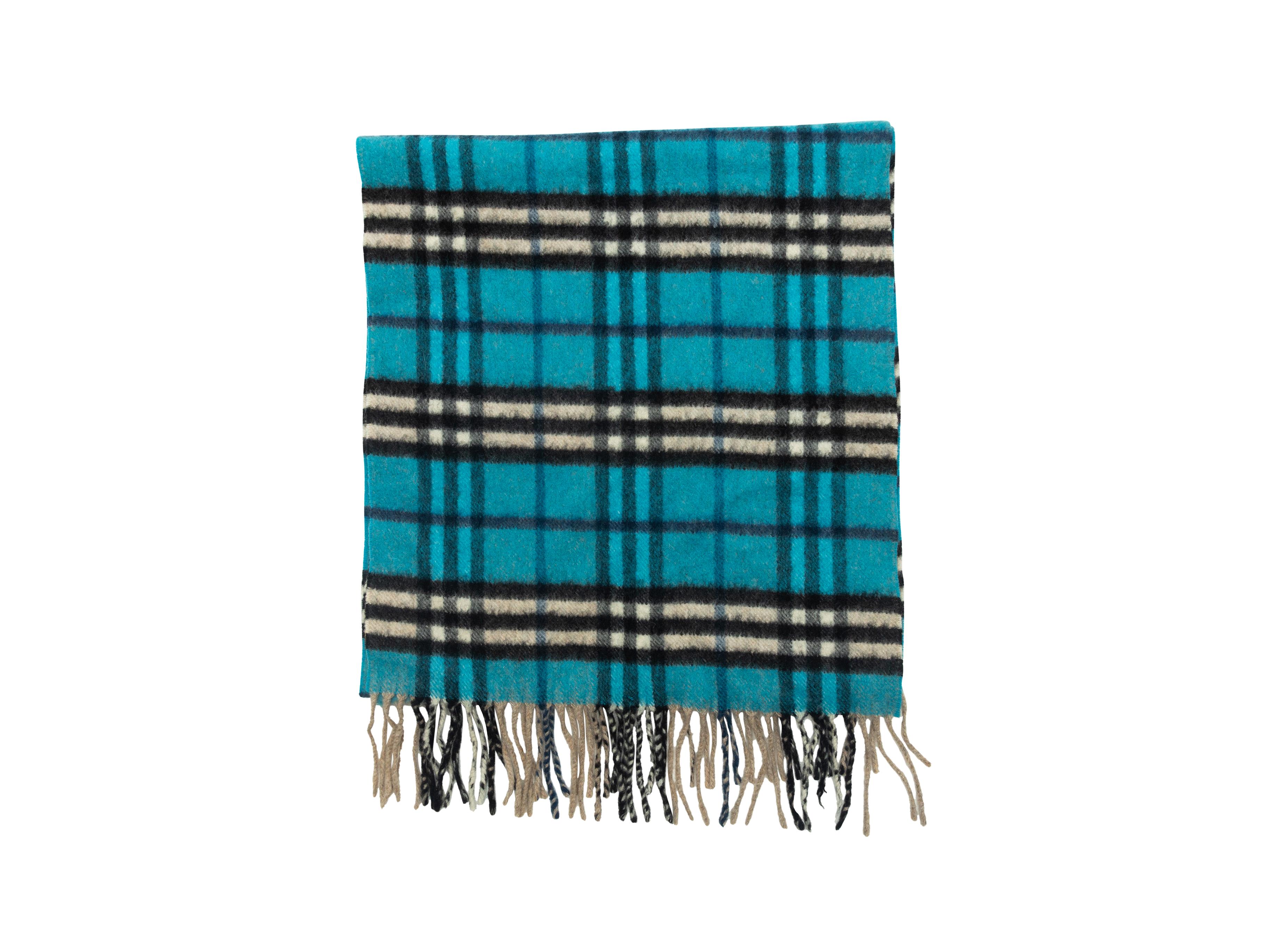 burberry nova check cashmere scarf