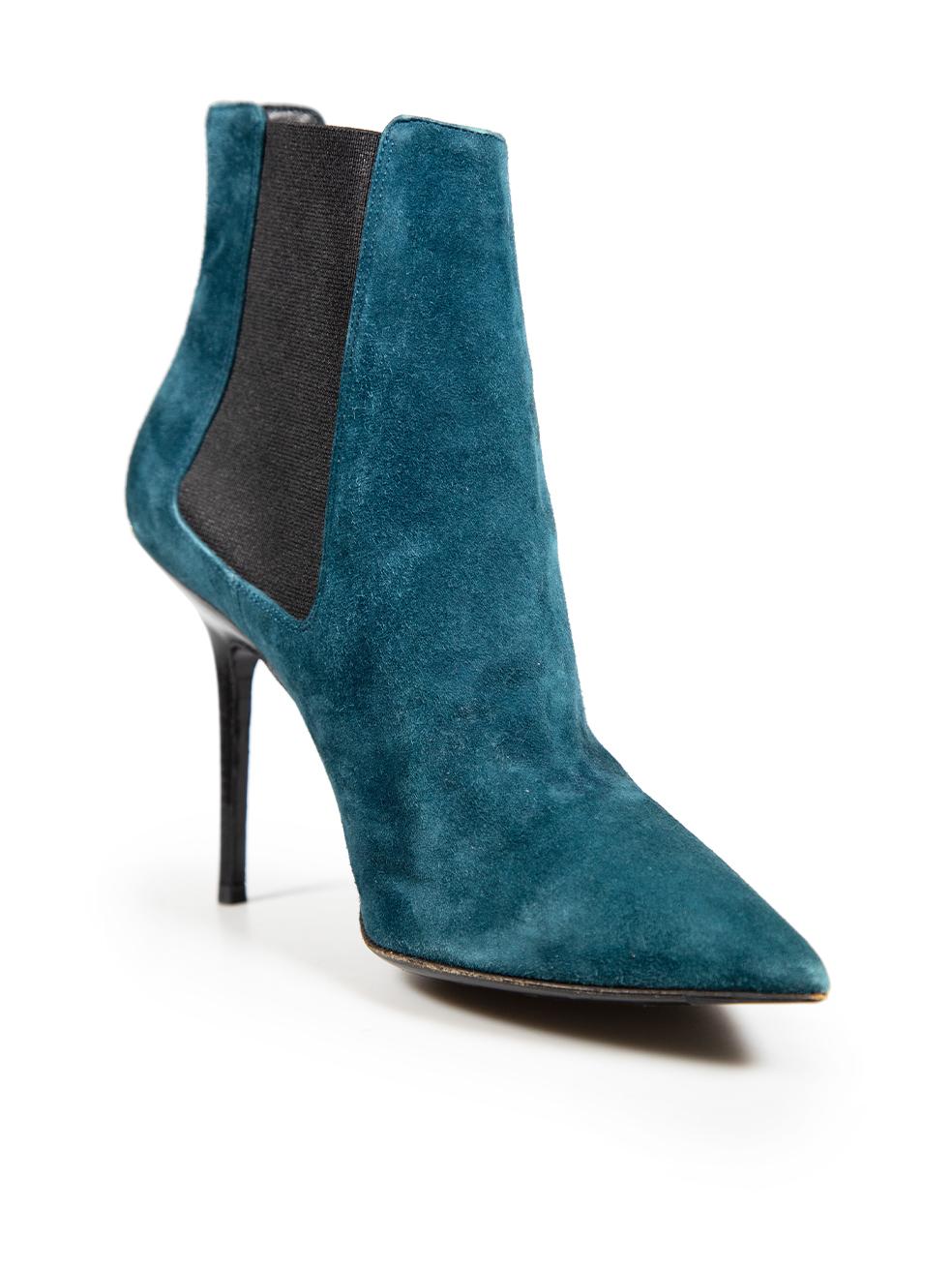 CONDITION is Very good. Minimal wear to the boots is evident. Abrasion to both heels, the left side of the left shoe, the left side of the right shoe and the right counter on this used Burberry designer resale item.
 
 
 
 Details
 
 
 Teal
 
